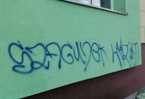 Pomalowane ściany budynków