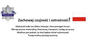 Zapraszamy obywateli Ukrainy do udziału w zajęciach z zakresu prewencji kryminalnej i bezpieczeństwa osobistego