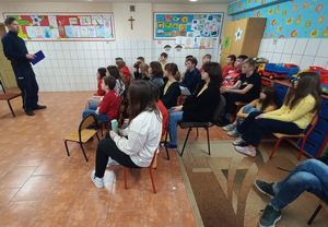 Pogadanka w SP Oleszna