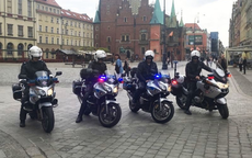 Policjanci na motocyklach