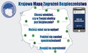 Dzierżoniowscy policjanci przypominają o narzędziu jakim jest Krajowa Mapa Zagrożeń Bezpieczeństwa