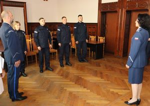 Uroczystość ślubowania nowych policjantów