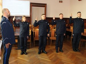 Uroczystość ślubowania nowych policjantów