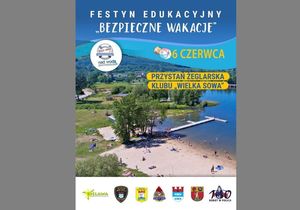 „Bezpieczne Wakacje” nad Jeziorem Bielawskim – zaproszenie na festyn edukacyjny z udziałem Policji